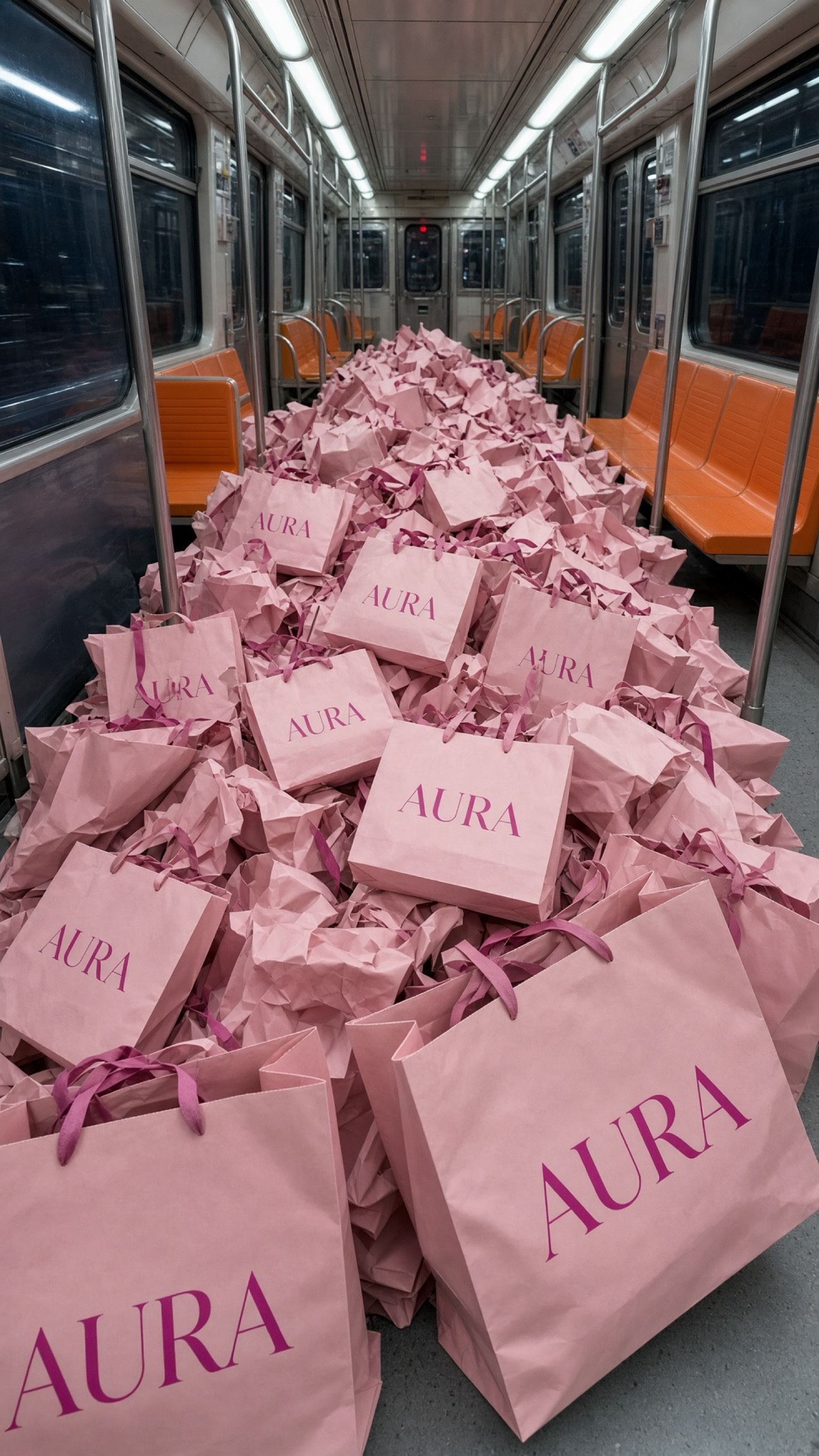 Aura — bag caught in the metro door
