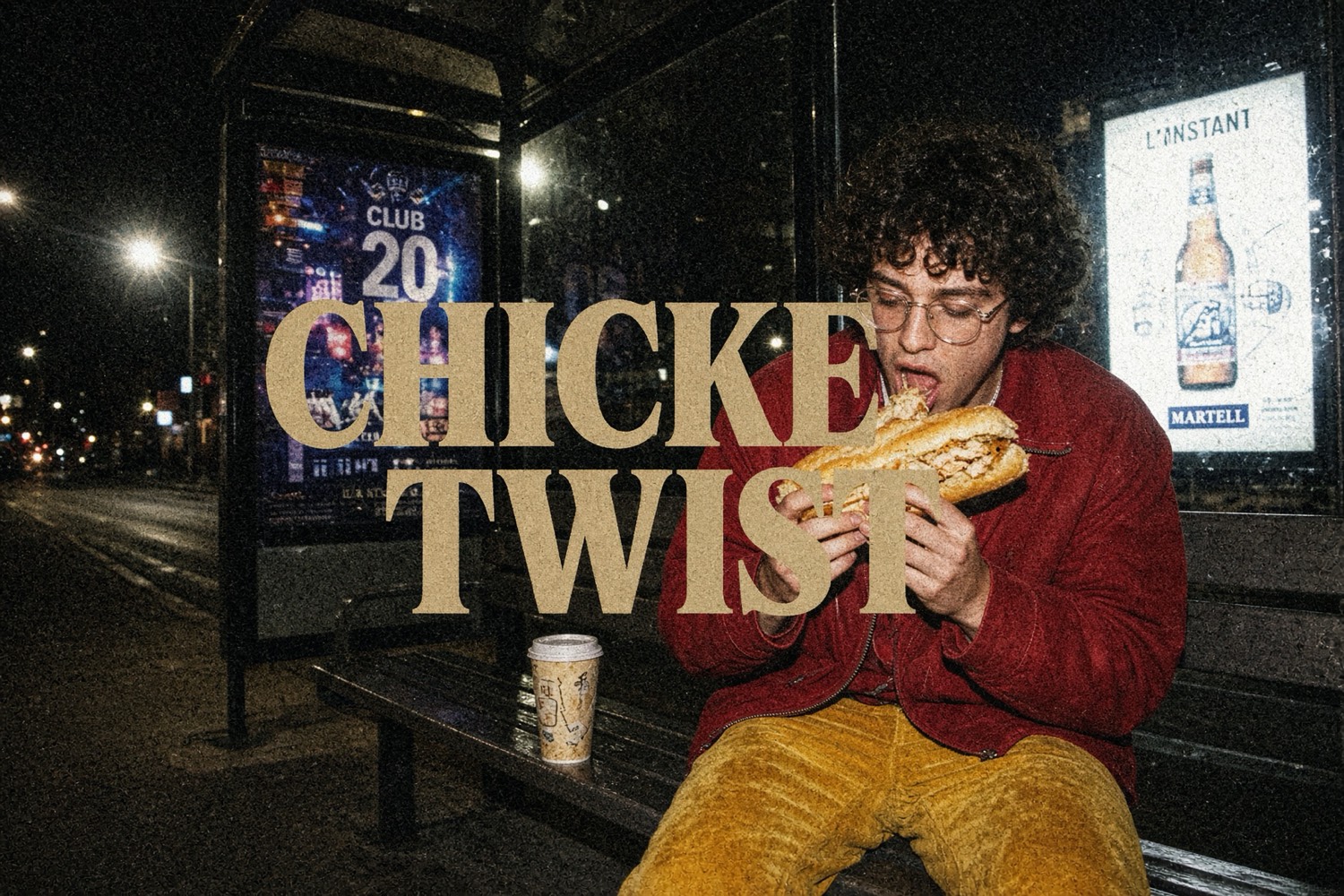 Chicken Twist — night bus stop